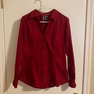 Express Women’s Long Sleeve Button Down Shirt Size Large